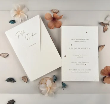 Invitatie de nunta eleganta florala 13326