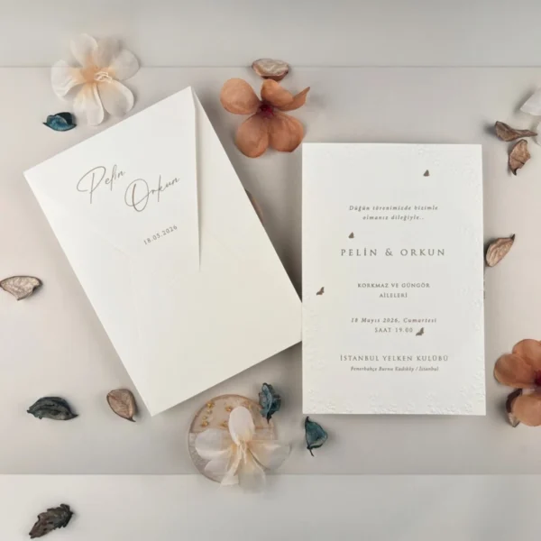 Invitatie de nunta eleganta florala 13326