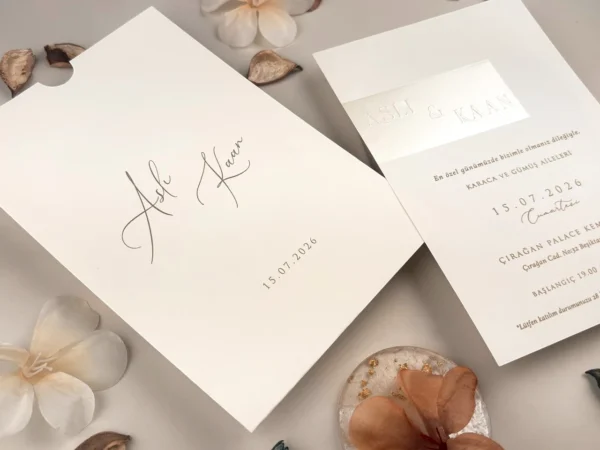 Invitatie de nunta moderna 13320 - imagine 2