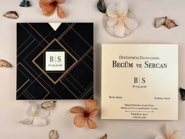 Invitatie de nunta eleganta 85851 - imagine 4