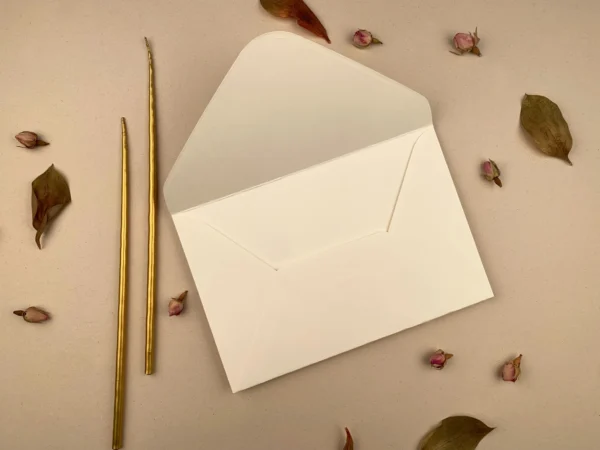 Plic premium crem deschis mat, 200 grame, 140*210 mm - imagine 2