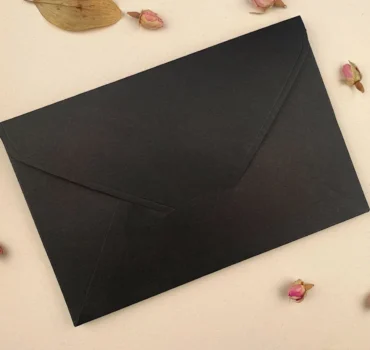 Plic premium negru mat, 210 grame, 140*210 mm