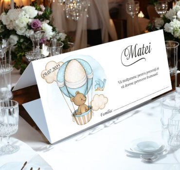 Plic de bani botez cu ursulet 03