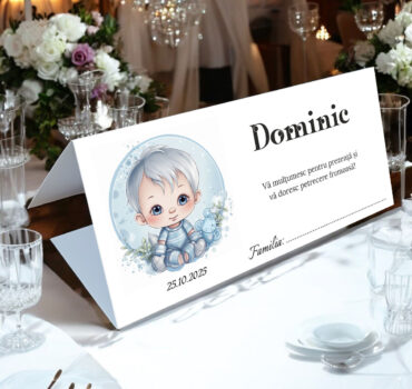 Plic de bani botez cu baietel 09