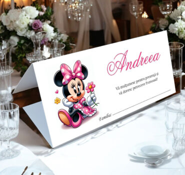 Plic de bani botez cu Minnie Mouse 16