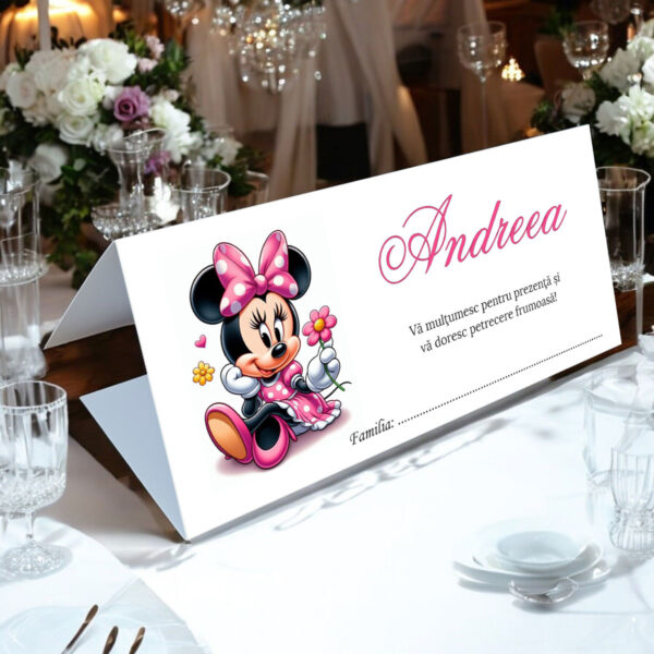 Plic de bani botez cu Minnie Mouse 16