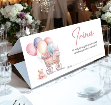 Plic de bani botez fetita cu baloane 17