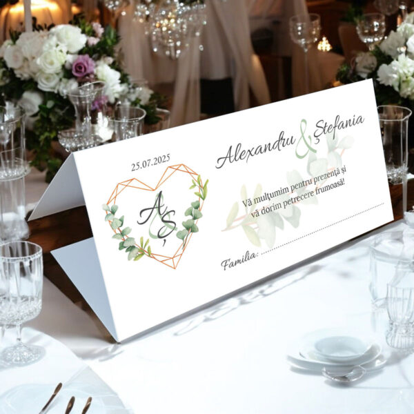 Plic de bani floral cu inima 02