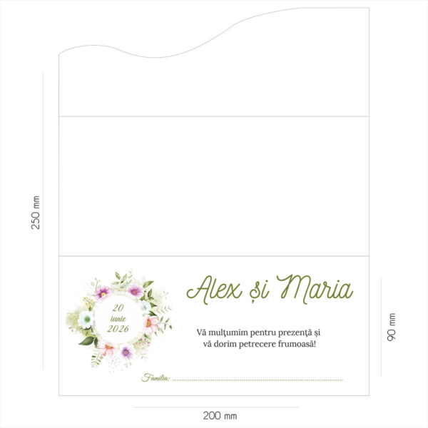 Plic de bani floral coronita 07 - imagine 2