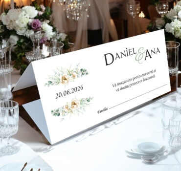 Plic de bani floral pe verde si crem 10