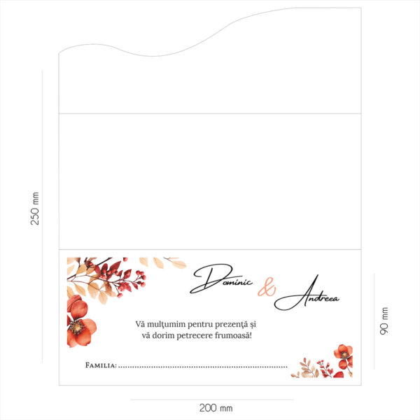 Plic de bani floral de toamna 16 - imagine 2