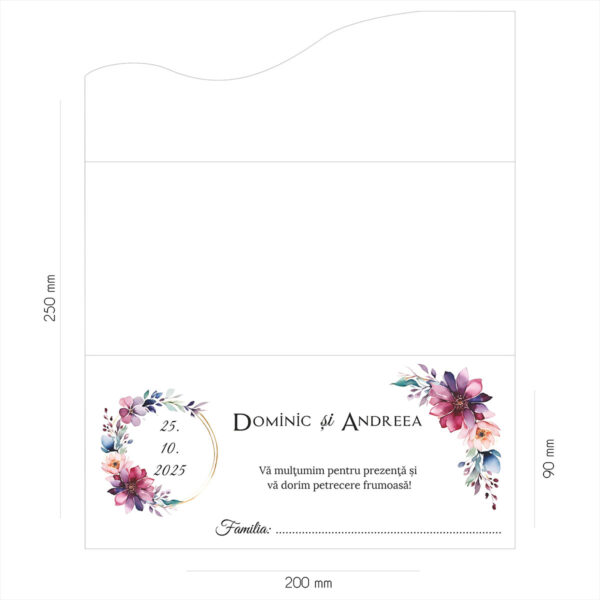 Plic de bani floral 23 - imagine 2