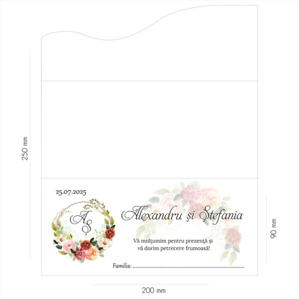 Plic de bani floral 24 - imagine 2