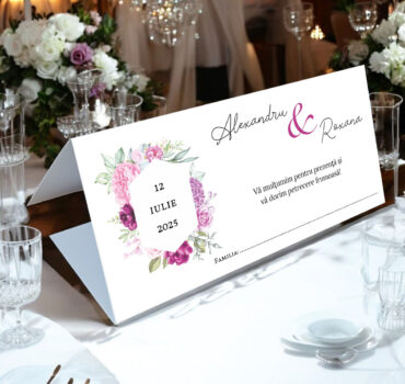 Plic de bani floral pe mov 42.1