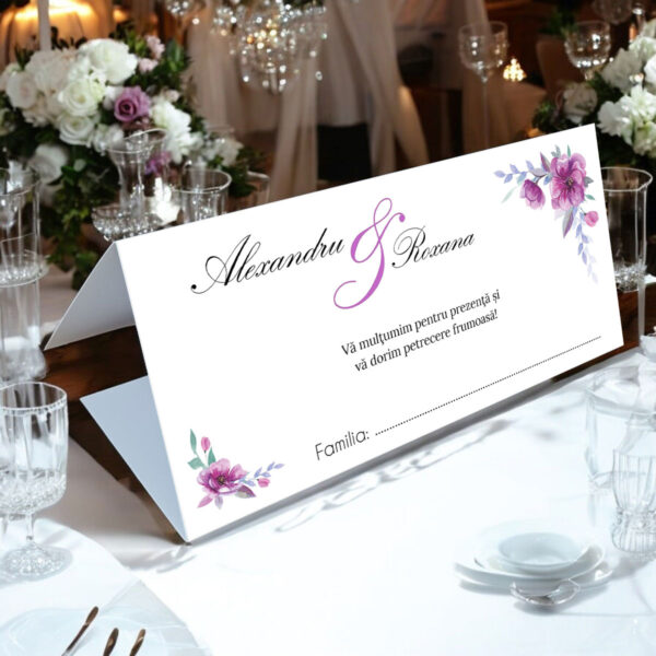 Plic de bani floral pe mov 42.2