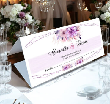 Plic de bani floral pe mov 42.3