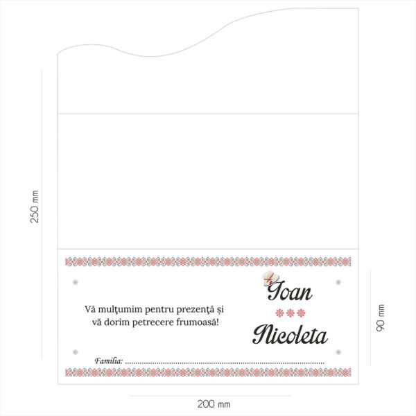 Plic de bani cu motive traditionale 47 - imagine 2