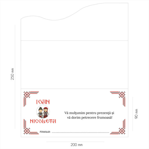 Plic de bani cu motive traditionale si miri 49 - imagine 2