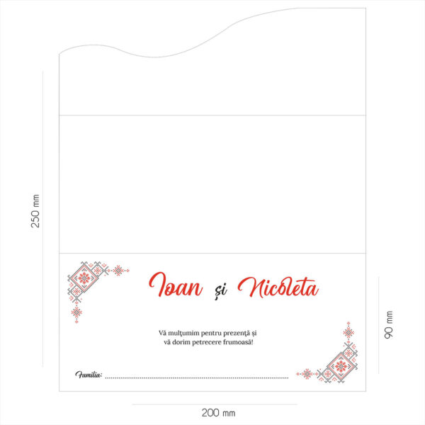 Plic de bani cu motive traditionale 50 - imagine 2