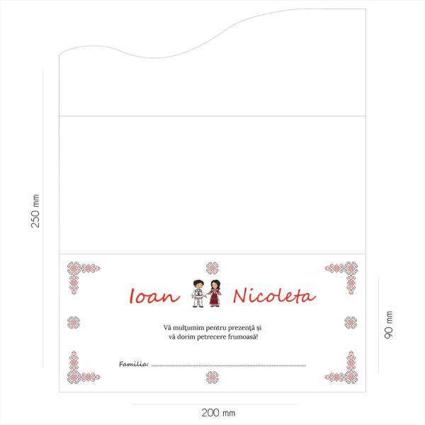 Plic de bani cu motive traditionale si miri 48 - imagine 2
