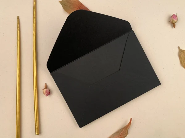 Plic premium negru mat, 210 grame, 100*150 mm - imagine 2
