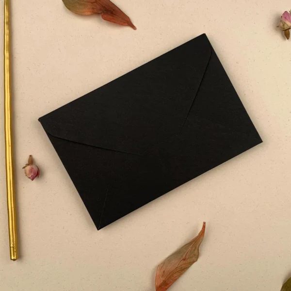 Plic premium negru mat, 210 grame, 100*150 mm