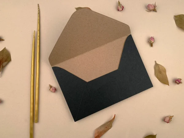 Plic premium verde inchis mat, 210 grame, 125*185 mm - imagine 2