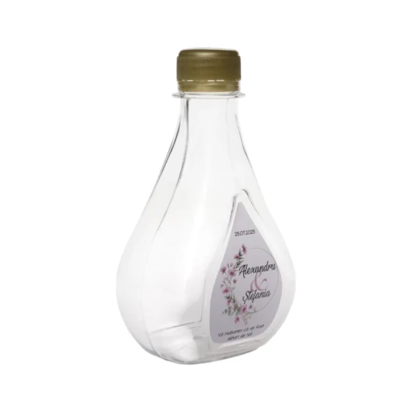Sticla marturie nunta 250 ml Lacrima PLASTIC