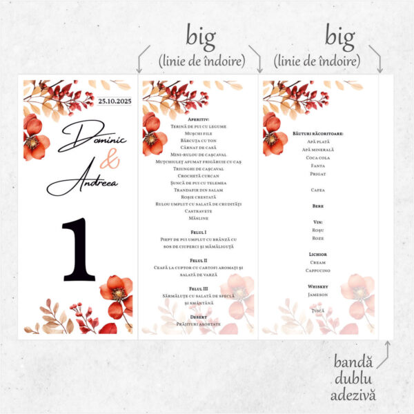 Meniu triunghi de toamna model 16 - imagine 2