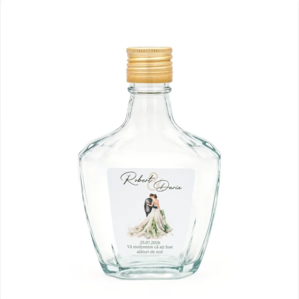 Sticla marturie nunta 200 ml Galatea PREMIUM