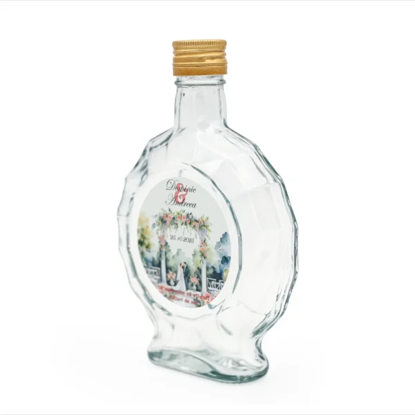 Sticla marturie nunta 250 ml Oriana PREMIUM - imagine 4