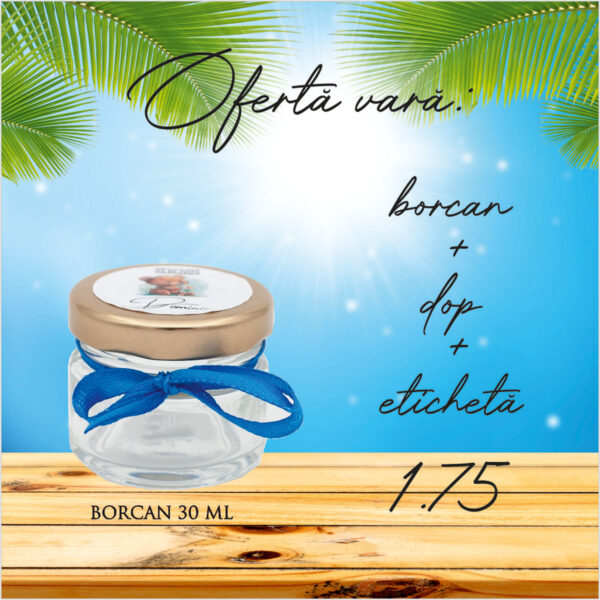 Borcan marturie 30 ml Rotund