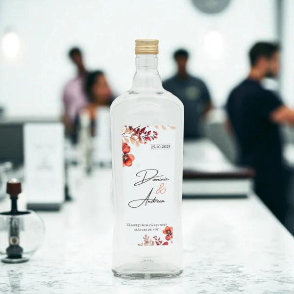 Sticla marturie nunta 700 ml Luna - imagine 2