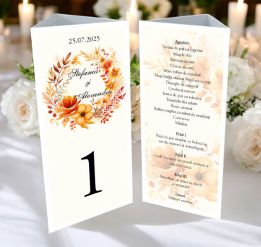 Meniu triunghi de toamna model 19