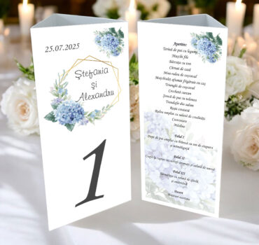 Meniu triunghi floral model 32