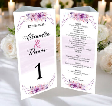 Meniu triunghi floral model 42.3