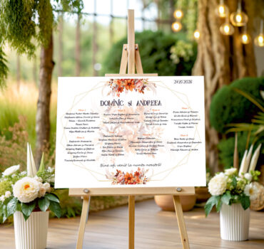 Lista de invitati florala de toamna model 17