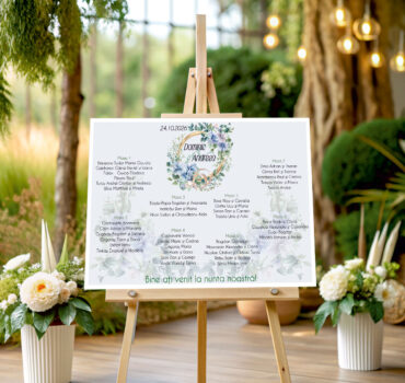 Lista de invitati florala buchet model 30