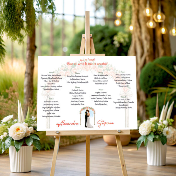 Lista de invitati cu miri model 34