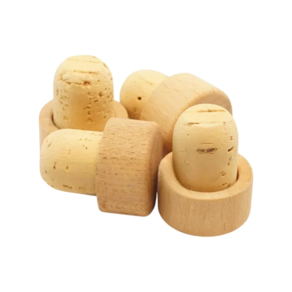Dop pluta cu cap lemn 29*15/19.5 mm PREMIUM - imagine 4