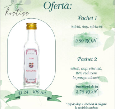 Sticla marturie nunta 100 ml Marasca